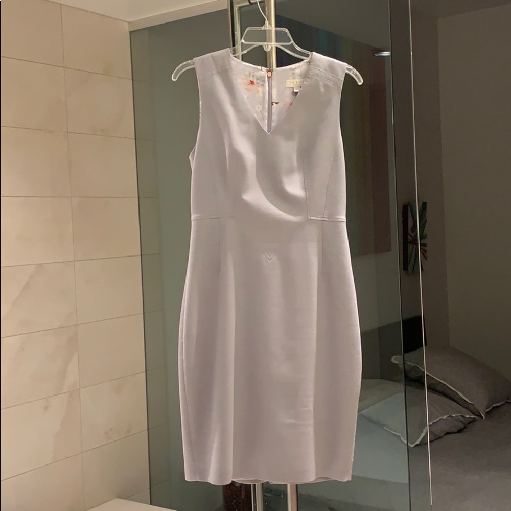 Ted Baker Grey sheath dress gently worn.